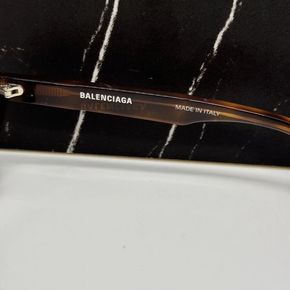 NEW BALENCIAGA BB0128O 002 CAT EYE HAVANA WOMEN EYEGLASSES BALENCIAGA